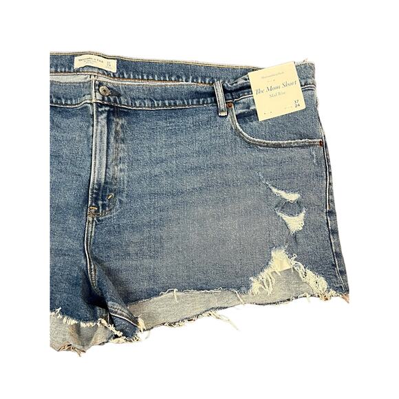 Abercrombie & Fitch AF The Mom Short Mid Rise Plus Size sz 24 / 37 Festival NWT - Picture 4 of 6